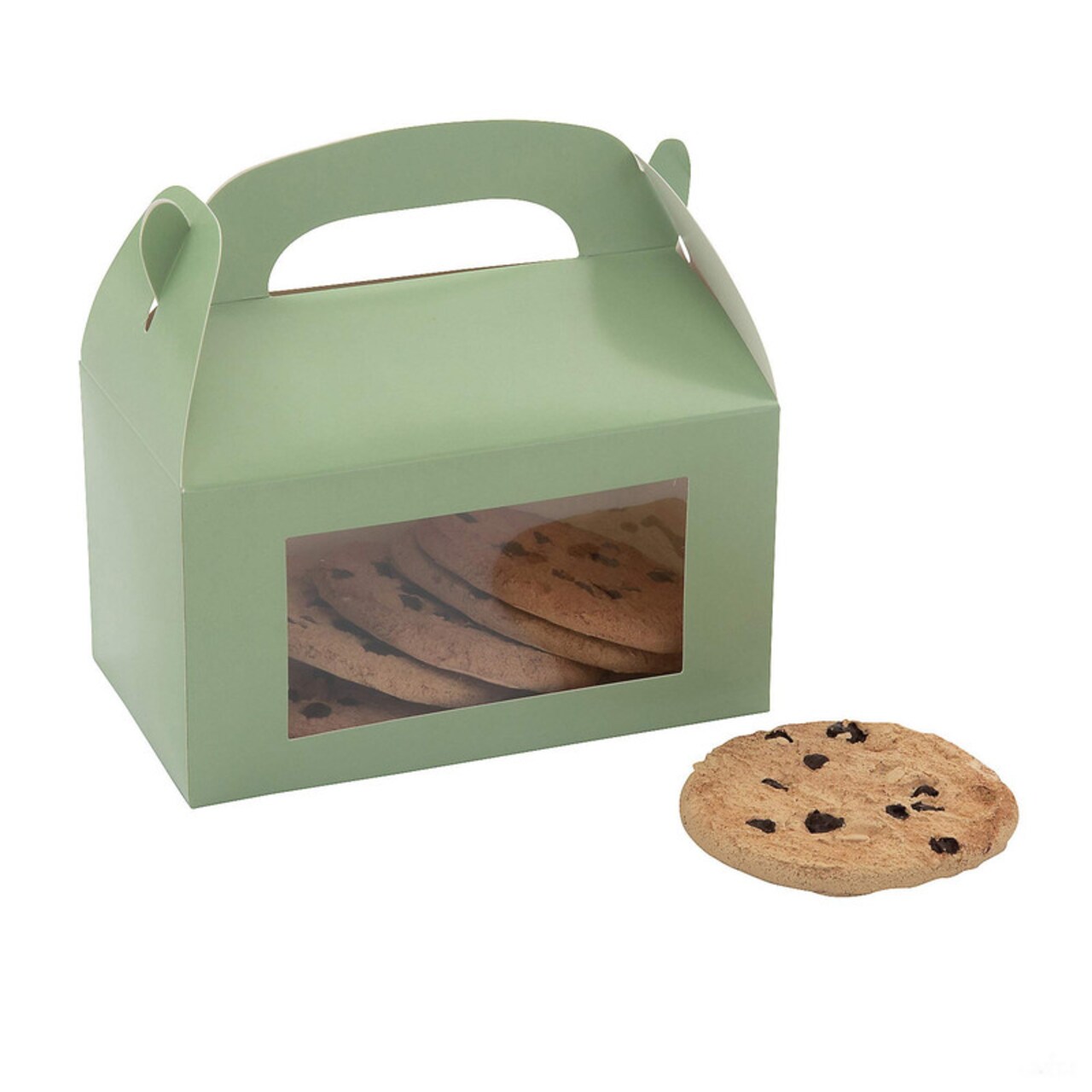 6" x 7" Cardstock Treat Boxes with Display Window - 12 Pieces